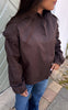 Say INA Copenhagen - Bella Bomber Jacket - Chocolate Brown