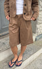 Say INA Copenhagen Shorts - Kathi Suede - Camel