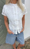 Say INA Copenhagen Top - Louise Lace - White