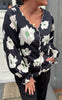 Say INA Copenhagen Skjorte - Amanda - Black w. Flower Print