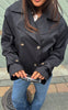 Say INA Copenhagen Trenchcoat - Laura Short - Black