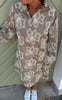 Say INA Copenhagen Kjole - Augusta - Camel W. White Embroidery