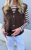 Say INA Copenhagen Fleece Vest - Gloria - Dark Brown