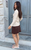 Say INA Copenhagen Nederdel - Kathi Suede - Dark Brown