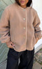 Say INA Copenhagen Fleece Jakke - Gloria - Taupe