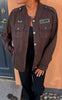 Say INA Copenhagen Jakke - US Army - Dark Brown