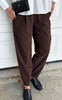 Say INA Copenhagen Bukser - Nessa Barrel - Dark Brown