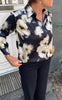 Say INA Copenhagen Skjorte - Gilly - Black w. White Flowers