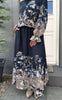 Say INA Copenhagen Nederdel - Carly - Black w. Flower Print