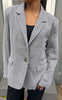 Say INA Copenhagen Blazer - Agnes Tweed - Light Brown Checkered