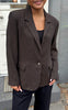 Say INA Copenhagen Blazer - Agnes Tweed - Dark Brown Tweed