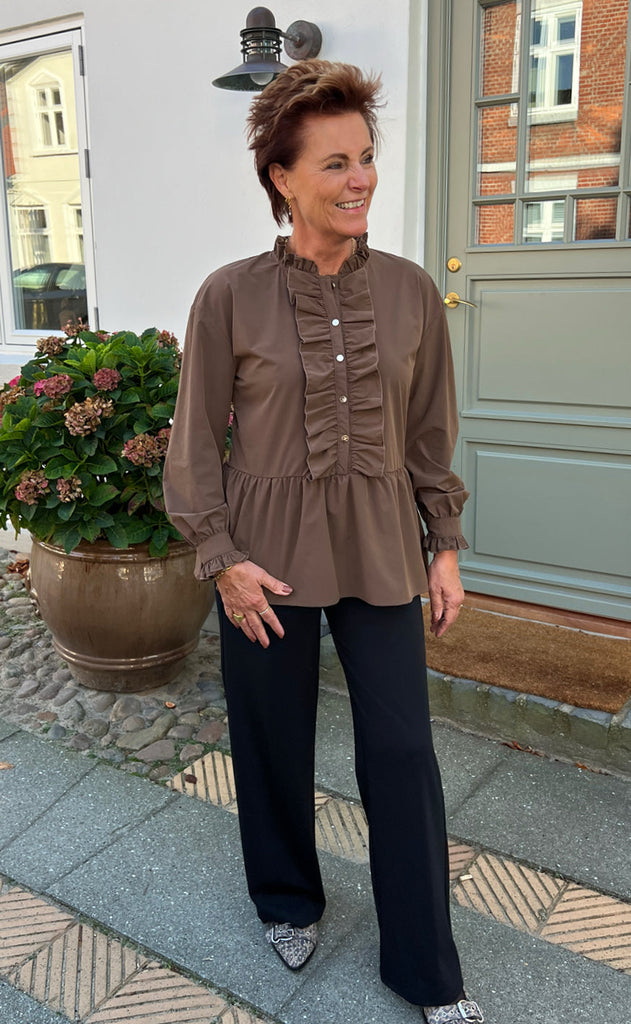 INA Copenhagen Bluse - Frida - Dark Brown