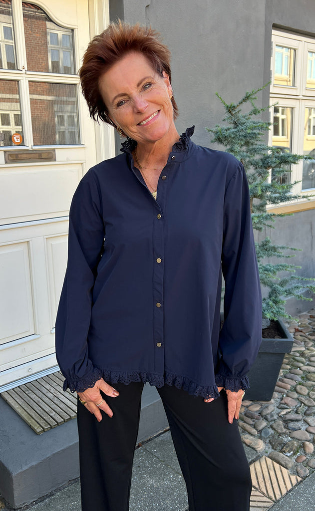 INA Copenhagen Skjorte - Annali - Navy Blue