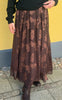 Say INA Copenhagen Nederdel - Luna - Brown Flower