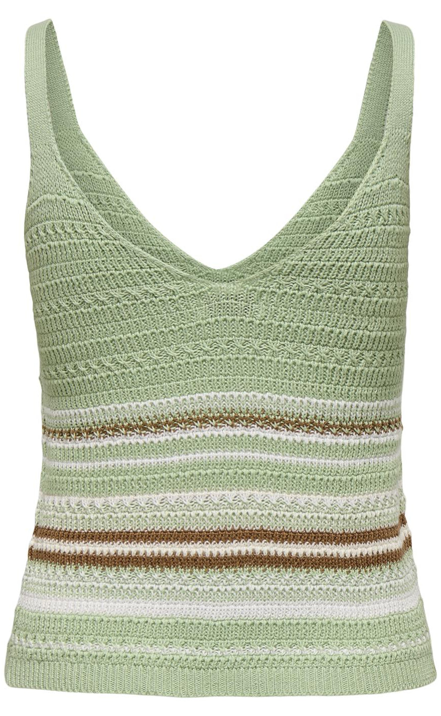 JDY Top - Tropical - Smoke Green/Toasted Coconut/Birch