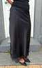 Say INA Copenhagen Nederdel - Jasmille Satin - Black W. Lace