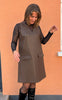 Say INA Copenhagen Kjole - Jessi Spencer - Dark Brown PU Leather