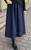 Say INA Copenhagen Nederdel - Johanna Embroidery - Navy Blue