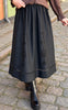 Say INA Copenhagen Nederdel - Johanna Embroidery - Black