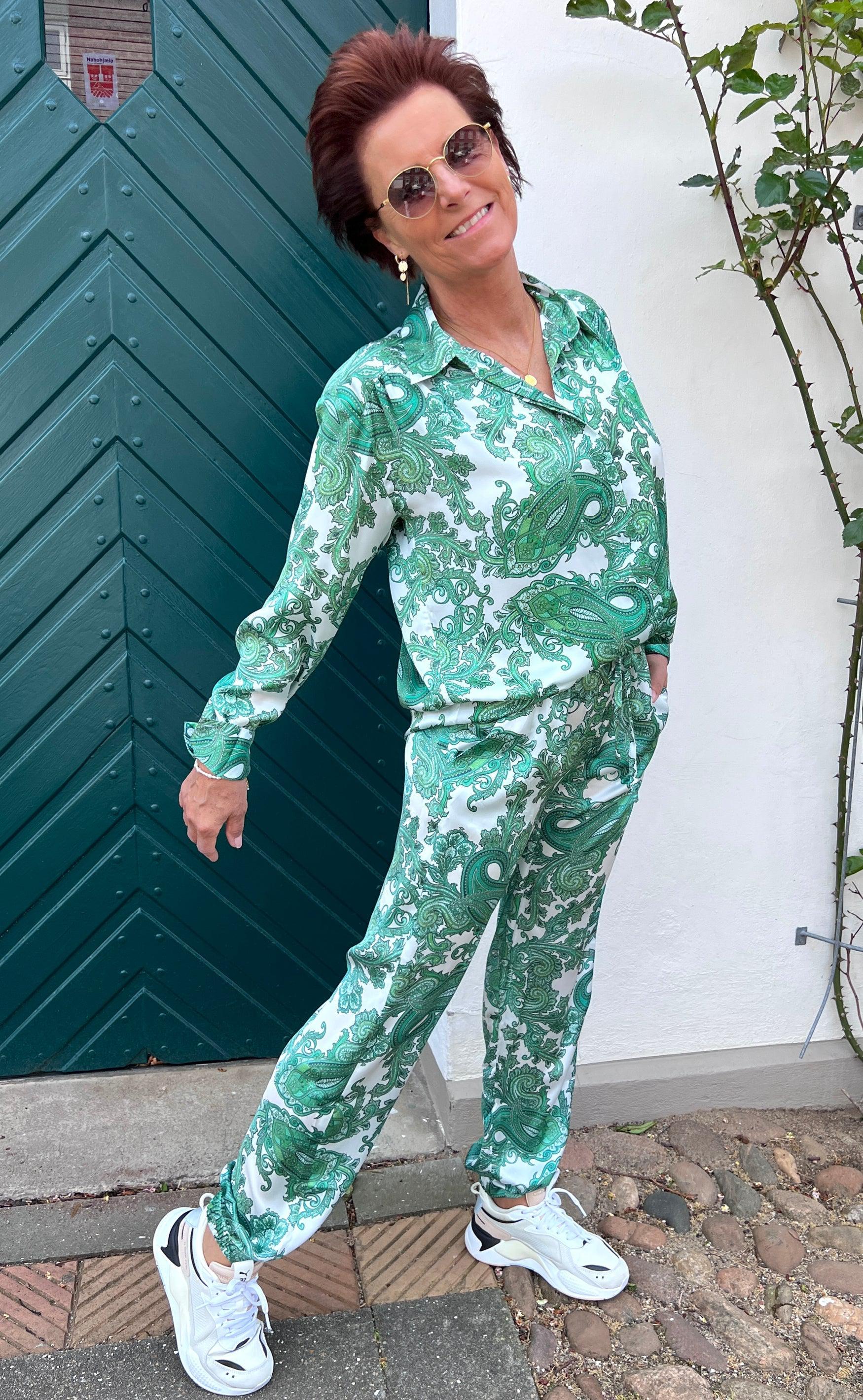 Karmamia Copenhagen Bukser - Cora - Paisley Green