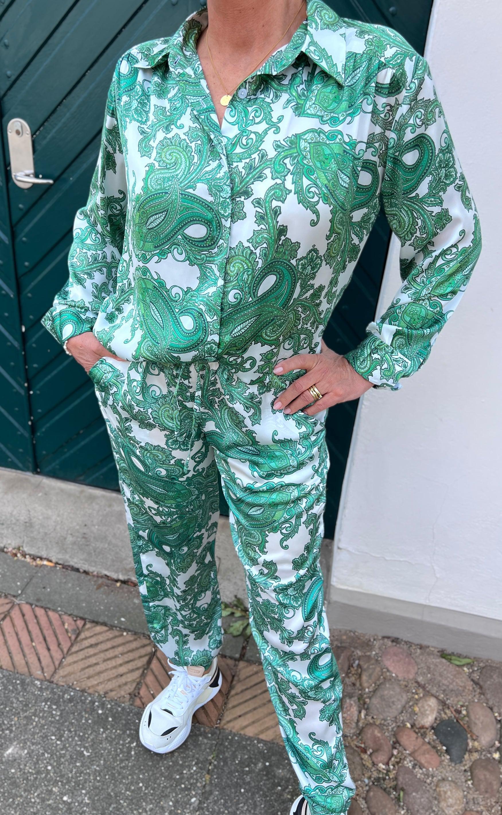 Karmamia Copenhagen Bukser - Cora - Paisley Green