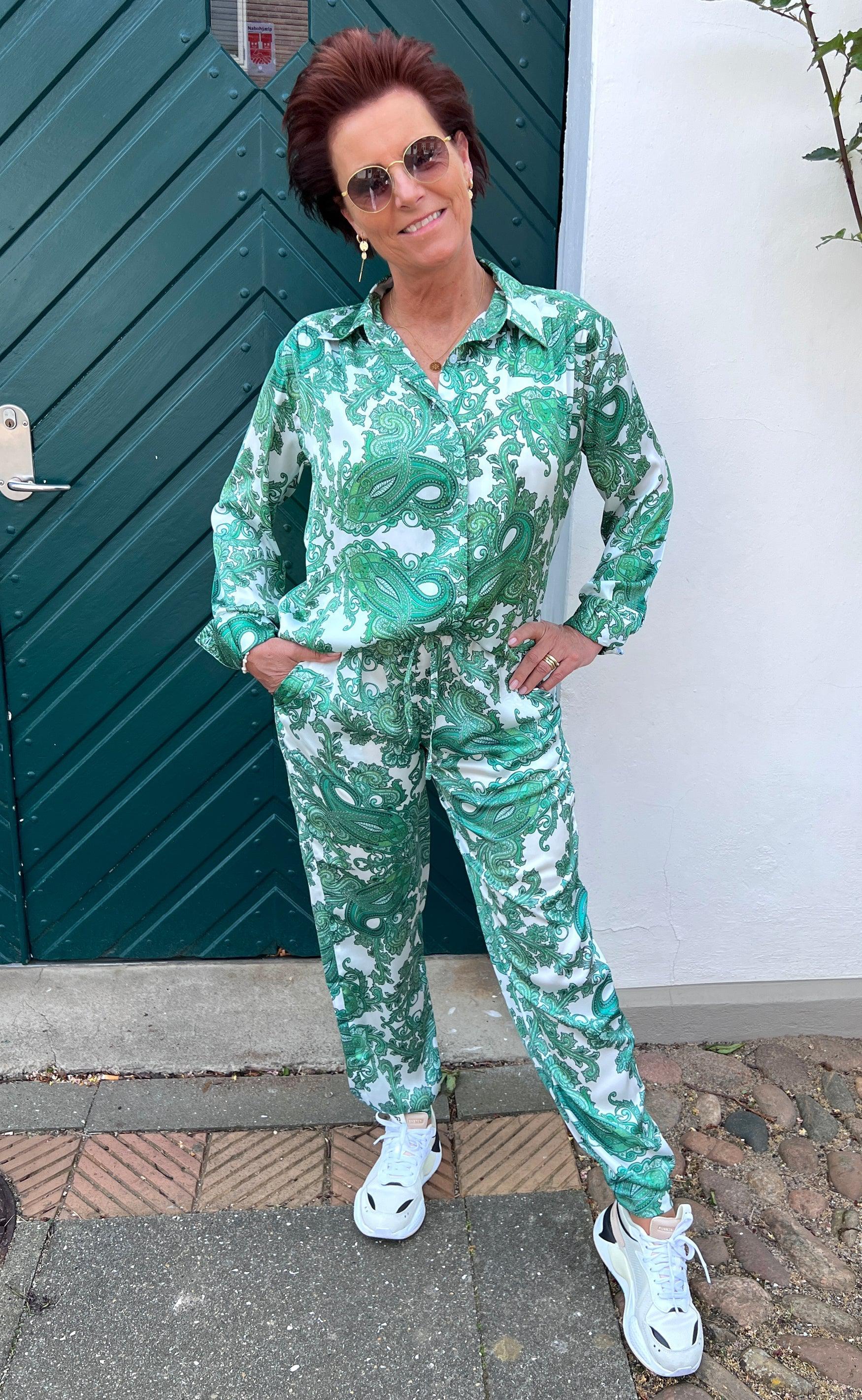 Karmamia Copenhagen Bukser - Cora - Paisley Green