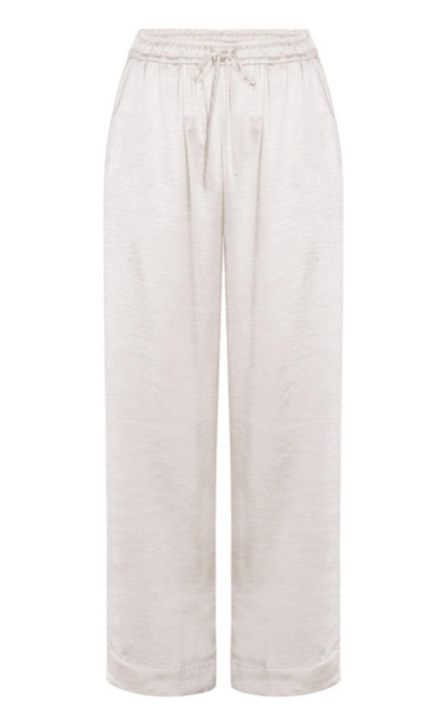 Karmamia Copenhagen Bukser - Garcia - Ivory Rich Satin
