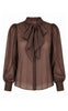 Say INA Copenhagen Skjorte - Nanna - Dark Brown W. Glitter Stones