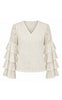 Say INA Copenhagen Bluse - Bellis - White Lace