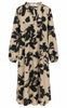 Say INA Copenhagen Kjole - Winnie New LS - Camel / Black Flower