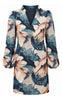 Say INA Copenhagen Kjole - Emily - Blue w. Colourful Flowers