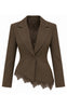 Say INA Copenhagen Blazer - Soleia Asymmetrical - Dark Brown