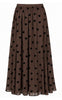 Say INA Copenhagen Nederdel - Sophia Mesh - Brown W. Black Hearts