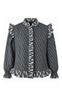 Say INA Copenhagen Bluse - Cassie - Black w. Grey Print