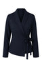 Say INA Copenhagen Bluse - Kaja Wrap - Navy Blue W. Glitter Stripes