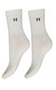 Hype The Detail Strømper - Tennis Logo 2 Pack - White