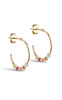 ENAMEL Copenhagen Øreringe - Lola Large Hoops - Rainbow