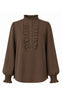 Say INA Copenhagen Skjorte - Cami Chiffon - Dark Brown Chiffon