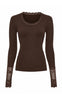Tim & Simonsen Bluse - Frida Lace - Cioccolato