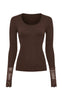 Tim & Simonsen Bluse - Mary Costina Lace - Cioccolato