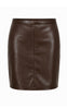 Say INA Copenhagen Nederdel - Simma Short - Dark Brown PU Leather