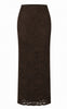 Say INA Copenhagen Nederdel - Linda Long - Dark Brown Lace