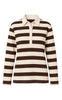Say INA Copenhagen Bluse - Aurora Polo - Brown / Beige Striped
