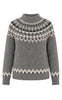 Say INA Copenhagen Strik - Winka - Grey/Cream Pattern