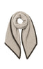 Say INA Copenhagen Tørklæde - Bea - Beige W. Dark Brown Contrast