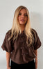 Continue Bluse - Evelyn - Brown