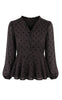 Say INA Copenhagen Bluse - Annabell - Black W. Black Dots
