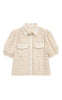Continue Bluse - Charlotte Lace SS - Off White