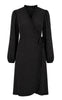 Say INA Copenhagen Kjole - Catja Wrap - Black Flower