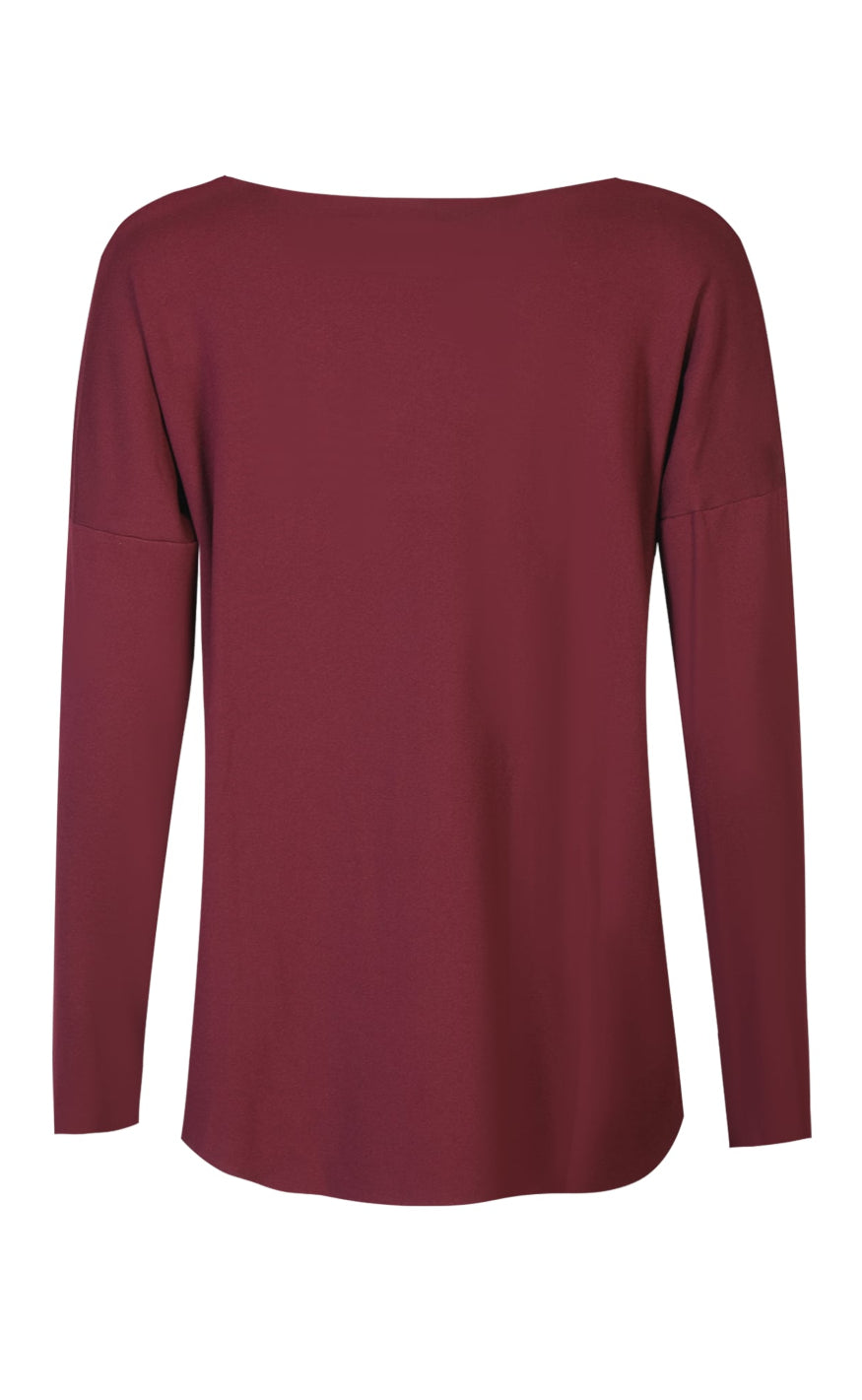 Liberte Bluse - Alma Fleece - Bordeaux